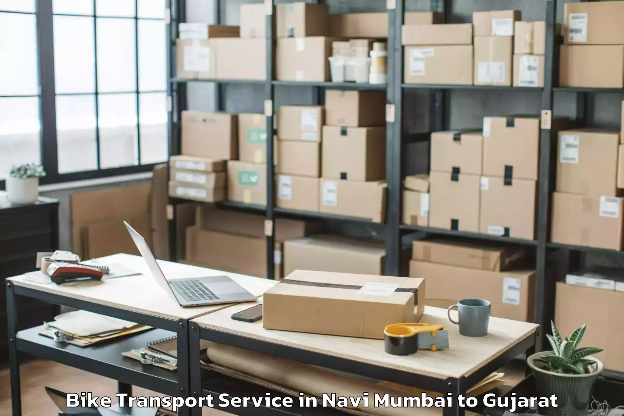 Quality Navi Mumbai to Morbi Bike Transport